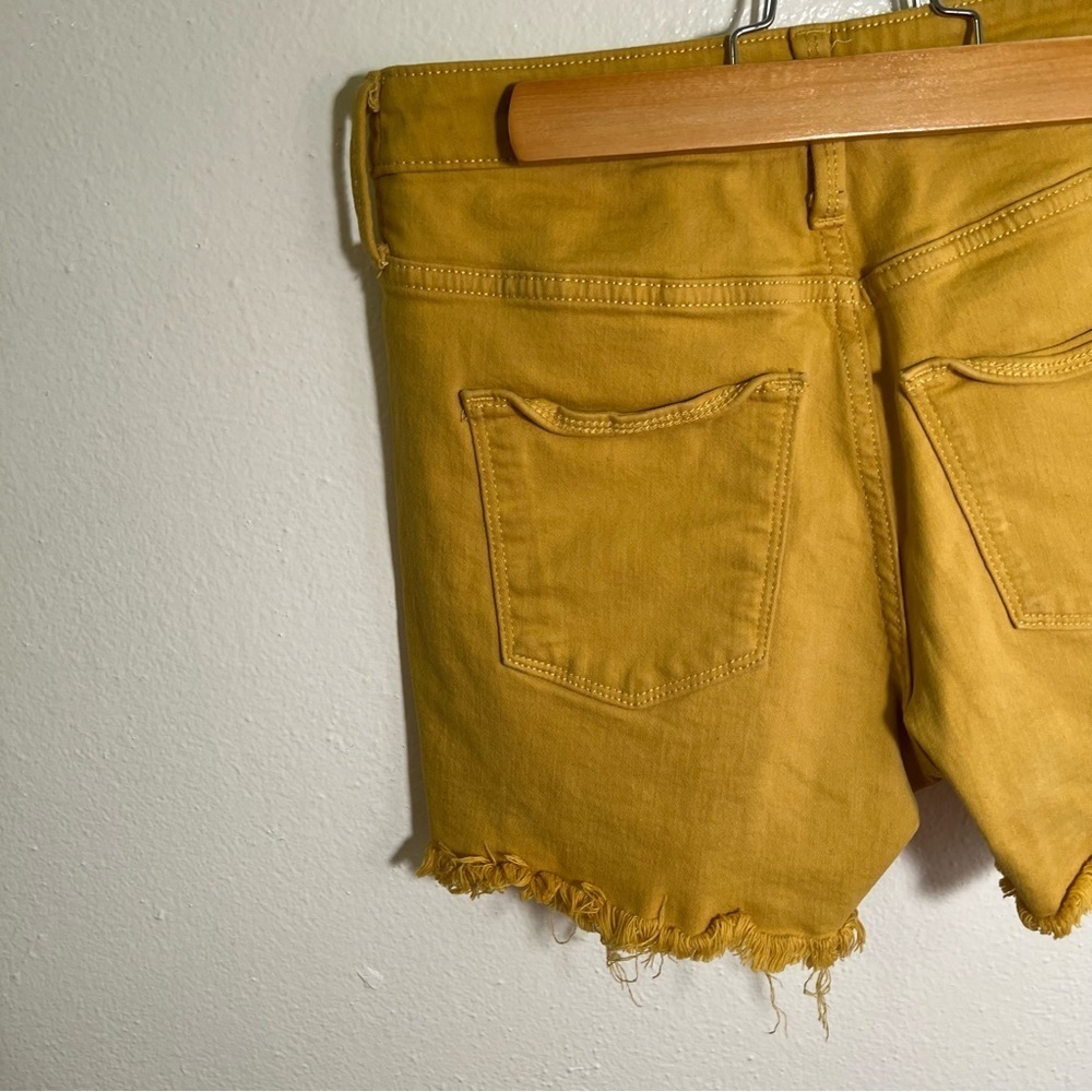 Universal Thread Cut Off Jean Shorts Mustard Yellow 2/26 - Picture 8 of 11